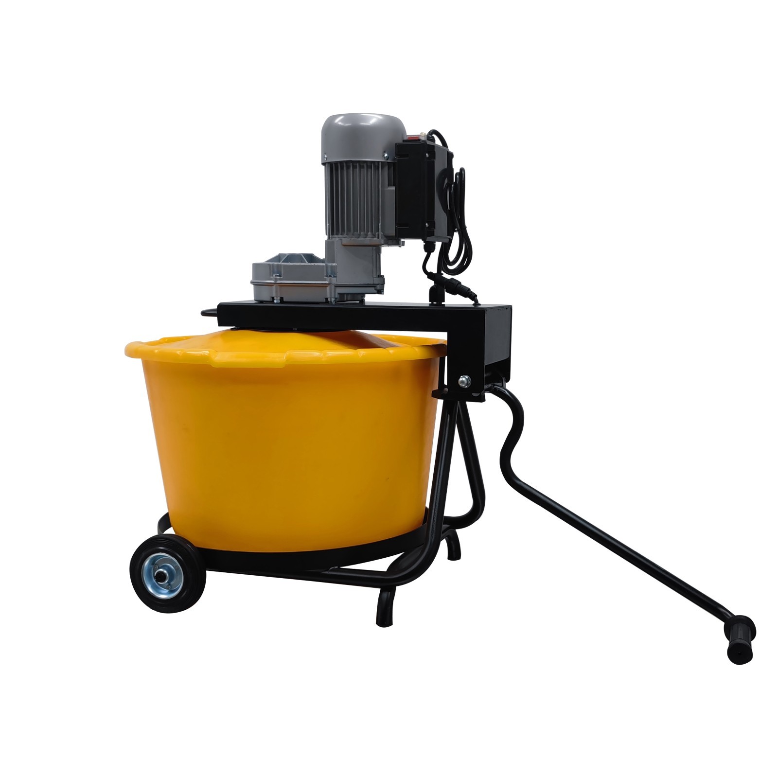 2.3 cu.ft Electric Bucket Mixer Mortar Epoxy Plaster Mixing Machine w/Wheel 375W