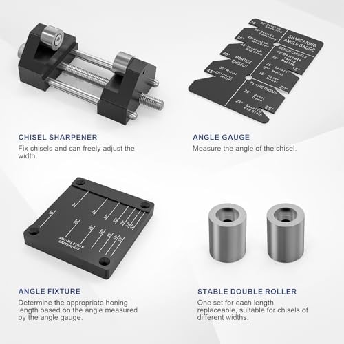 Chisel Sharpening Jig Kit Adjustable Angles