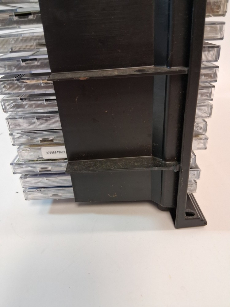 CD 60 Compact Disc Storage Holder Black Plastic PLEASE READ DECRIPTION