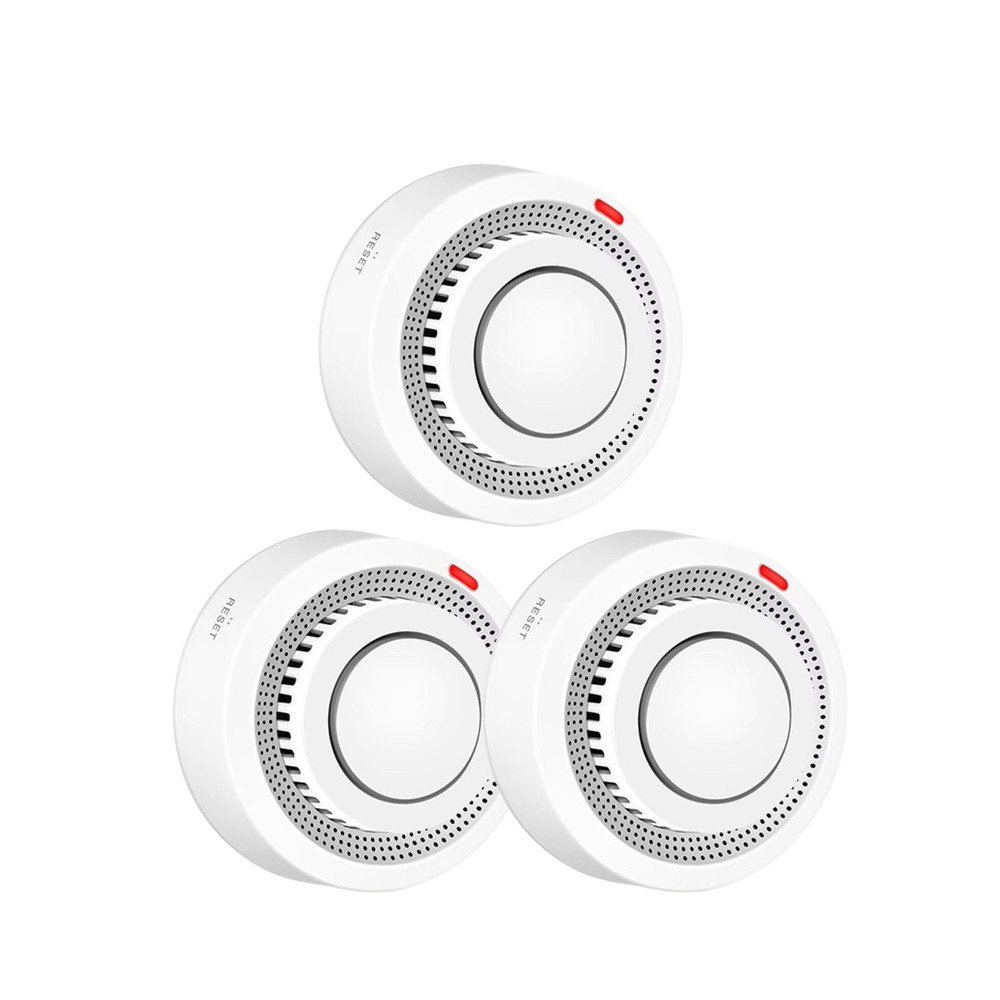Tuya Smart WiFi Smoke Sensor Fire Protection 85dB Sound Security System ControG0