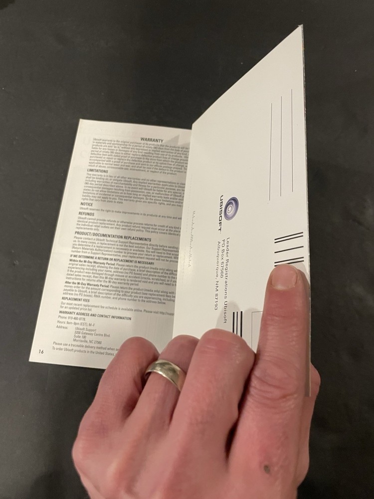 Xiii Thirteen Xbox Manual only