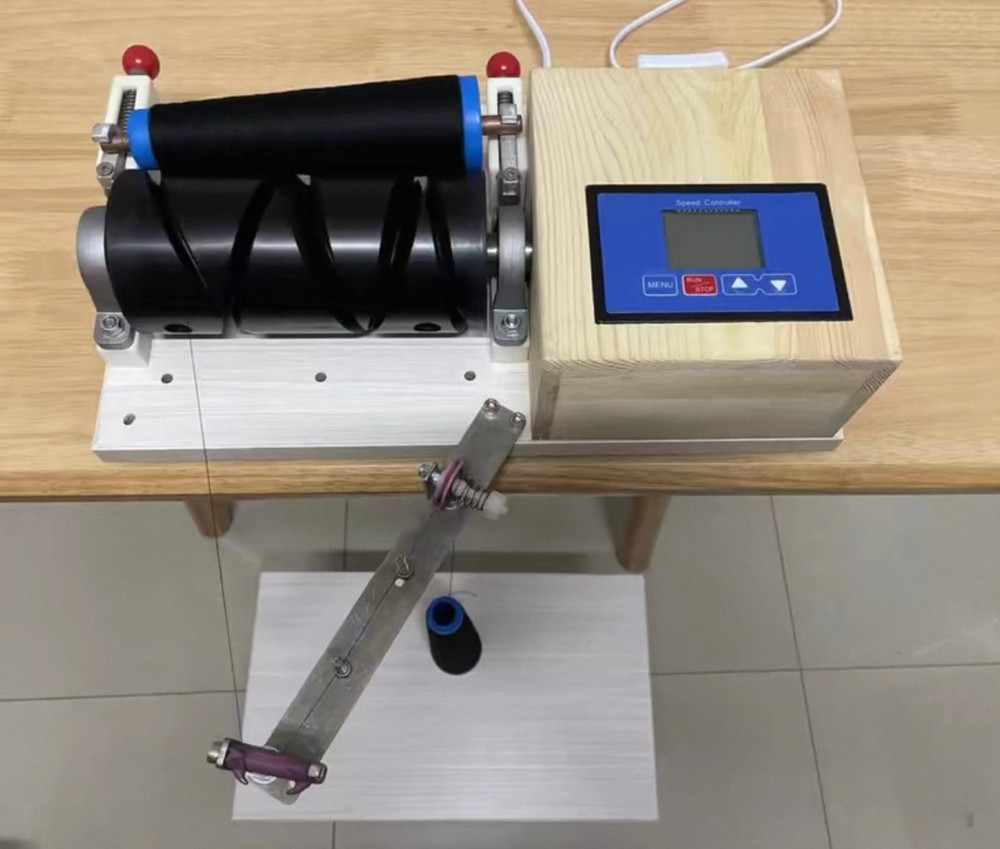 Yarn Cone Winder Adjustable Cone Thread Winder With Timing & Stranding Function