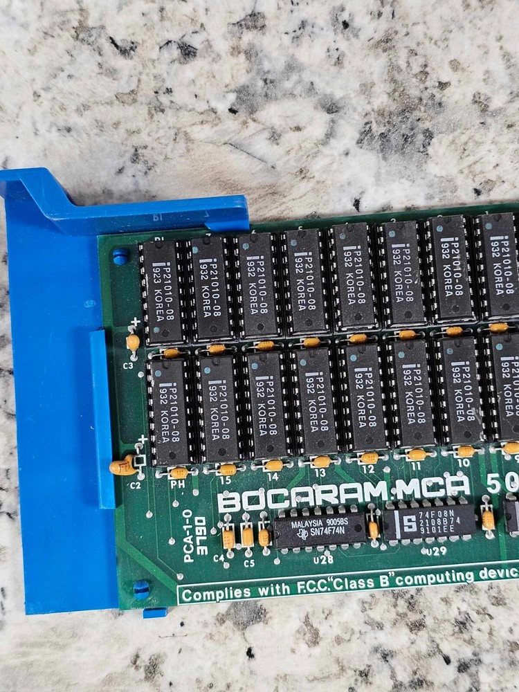 RETRO 16BIT MCA MEMORY CARD BOCARAM MCA 50Z WITH MEMORY MICROCHANNEL FULL MEMORY