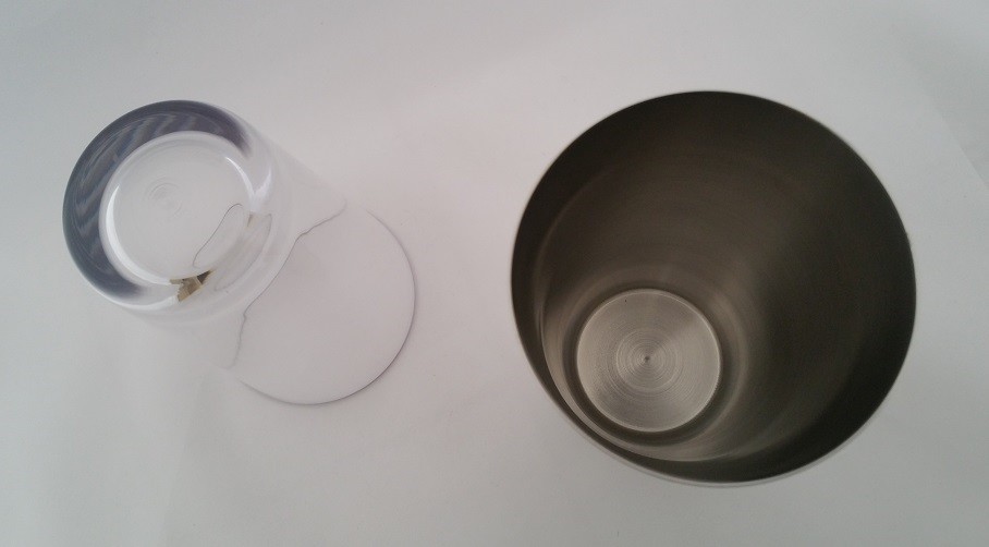 2 Piece BOSTON SHAKER SET SS Tin & Unbreakable Cup Basic Bar Cocktail Mixing Kit