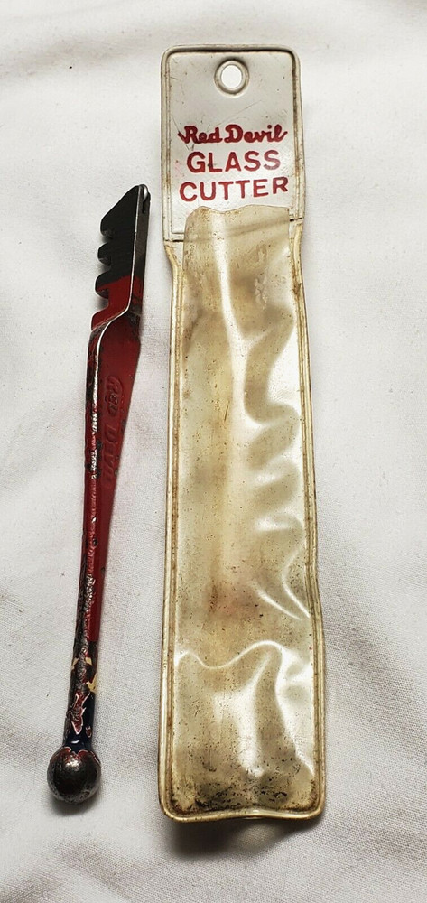 Vintage Original Red Devil USA  5" Glass Cutter