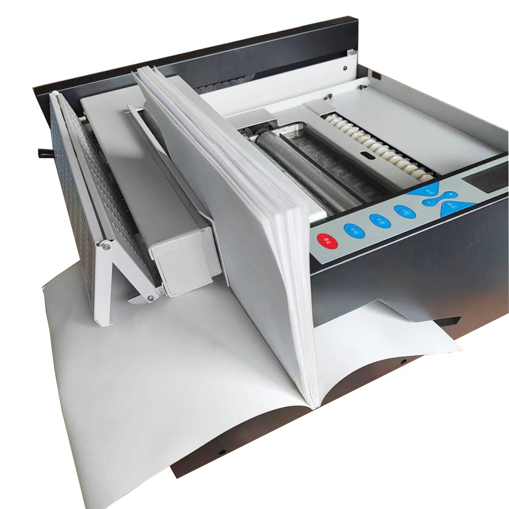 Automatic Book Binding Machine 110V 1KW Cementing Device Glue Binder W/LCD Scree