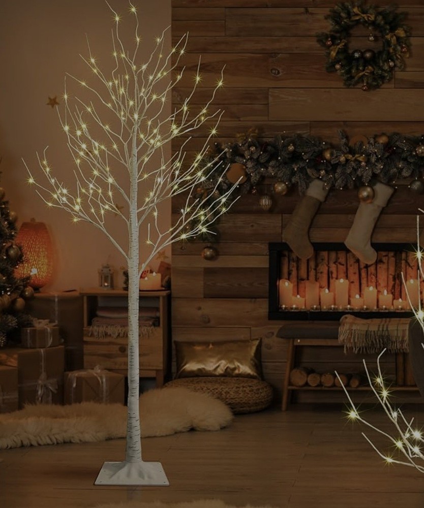 NEW Lightshare 8FT 132L LED Birch Tree