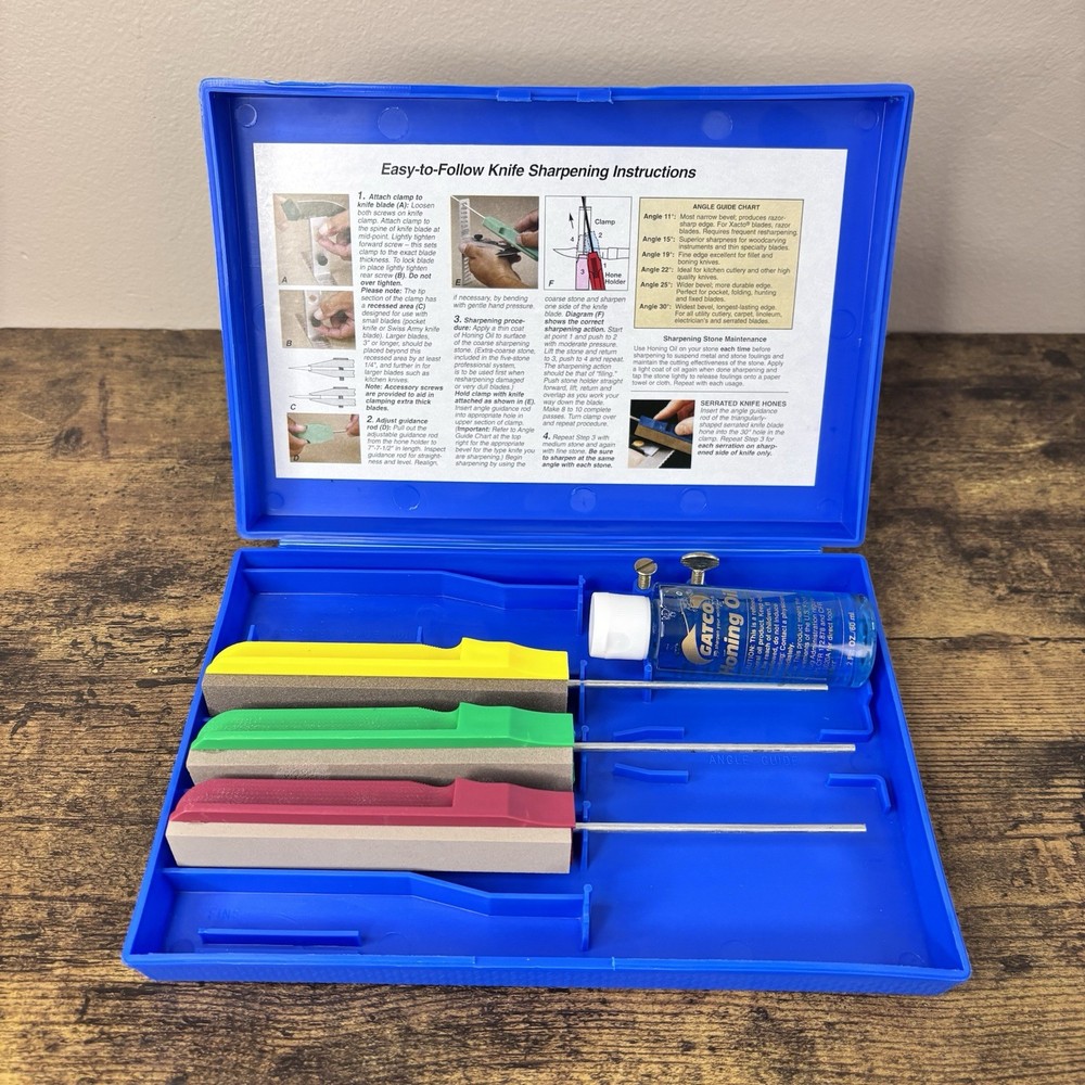 Gatco Edgemate Professional Knife Sharpening System Blue Case