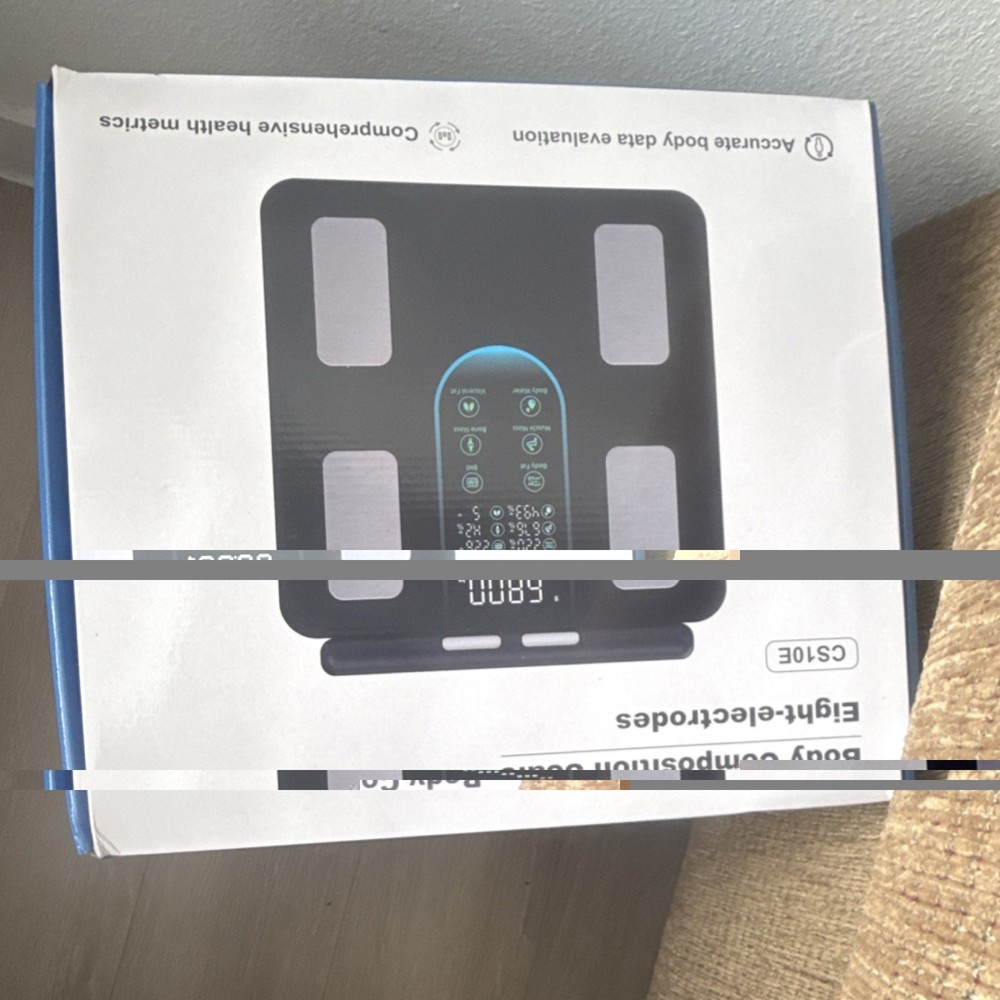 Eight-Electrode Digital Body Fat Scale CS10E, Multi User, iOS Android Compatible
