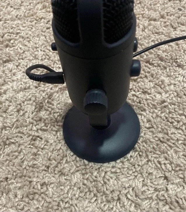 Onn Microphone Black Computer Mic, Podcast Mic, Video Mic