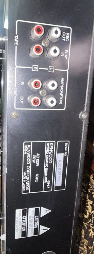 Kenwood GE-87 Digital Stereo Graphic Equalizer