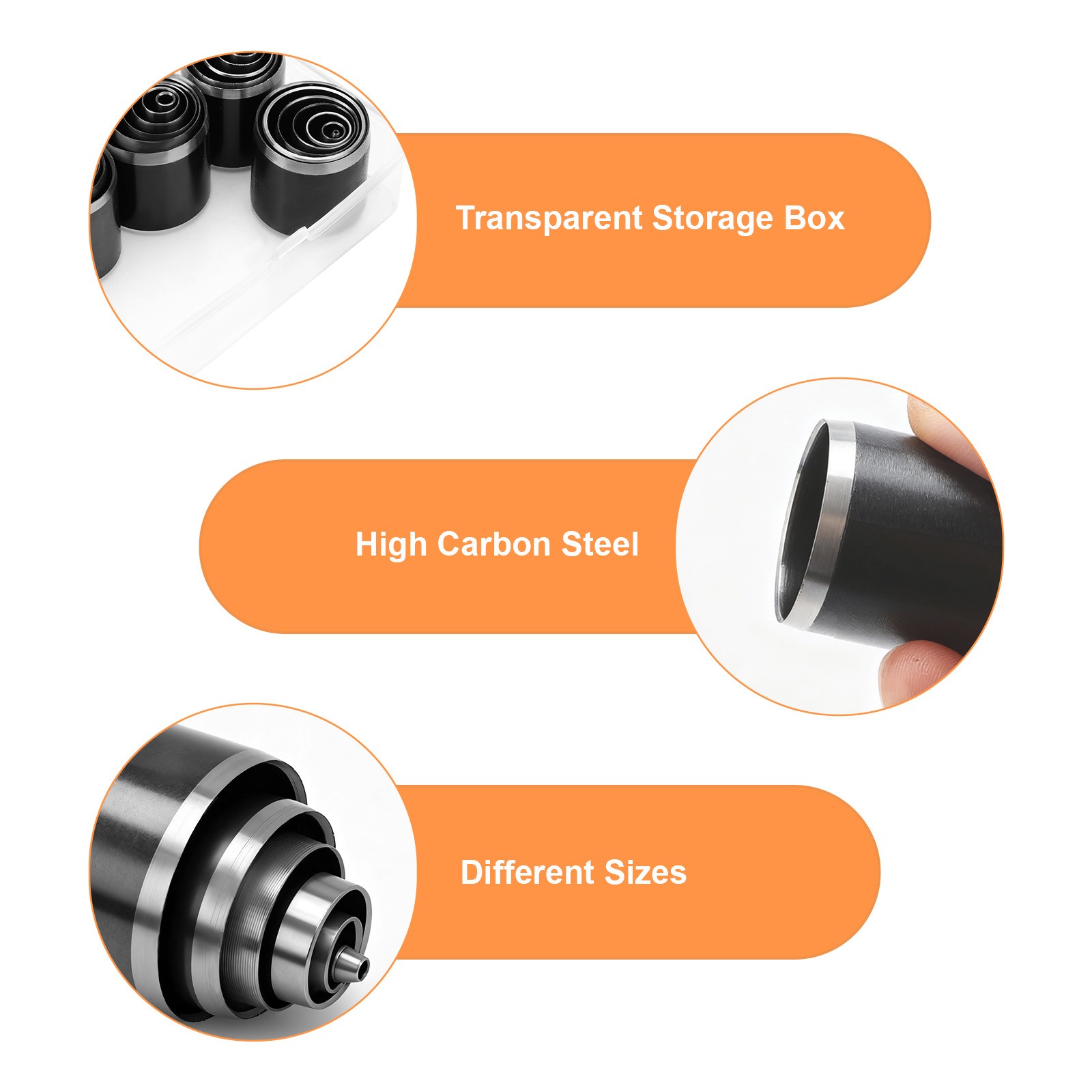 25 PCS Heavy Duty Hollow Hole Punch Set 1–25mm Manual Tool for Leather DIY Craft