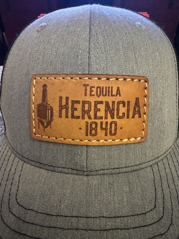 Herencia Tequila Gray Trucker Hat Mesh Back Logo Adjustable Cap