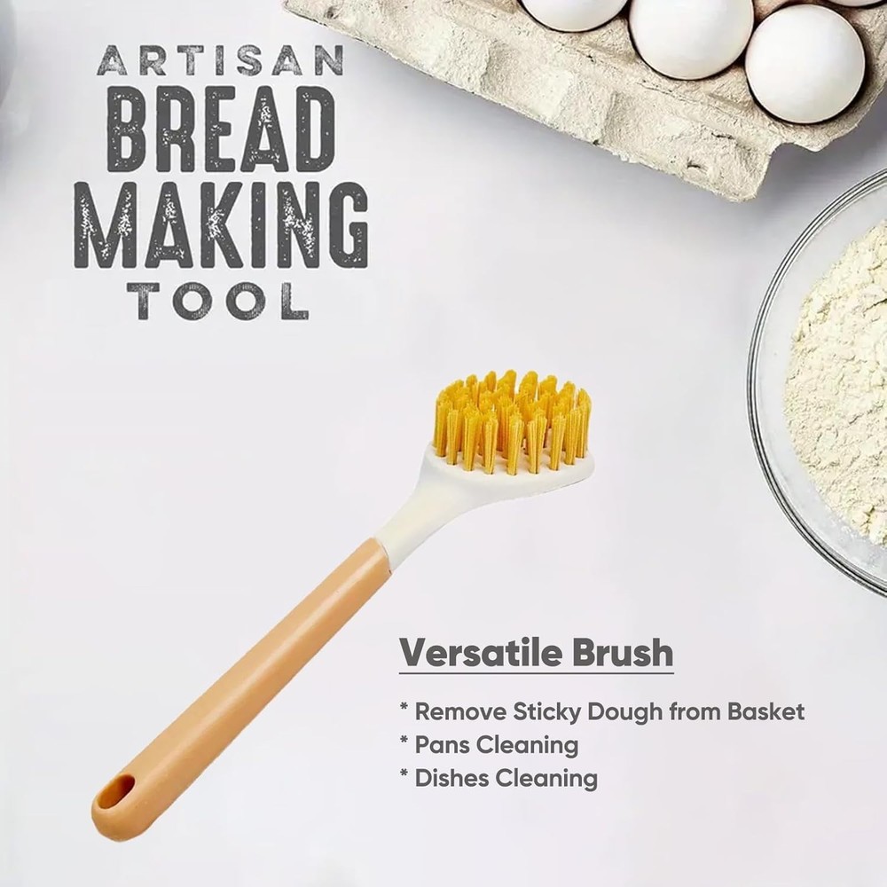 Rustic Oval Sourdough Starter Kit with Glass Jar & Baking Tools in Gift Box