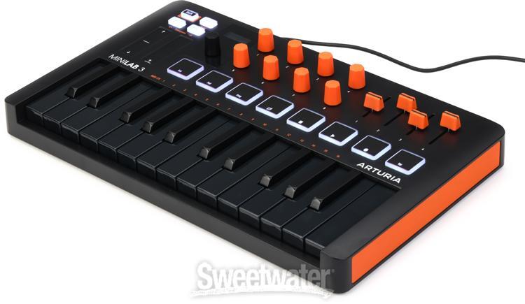 Arturia MiniLab 3 25 Slim-key Controller - Orange