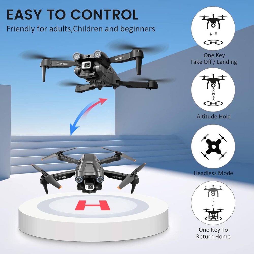 I3 PRO RC Drones w/4K Camera Obstacle Avoidance 150°Electrical Adjustment