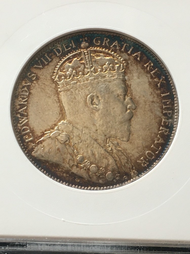 1909 ANACS Graded, Newfoundland ¢50 Cent, **MS-61**