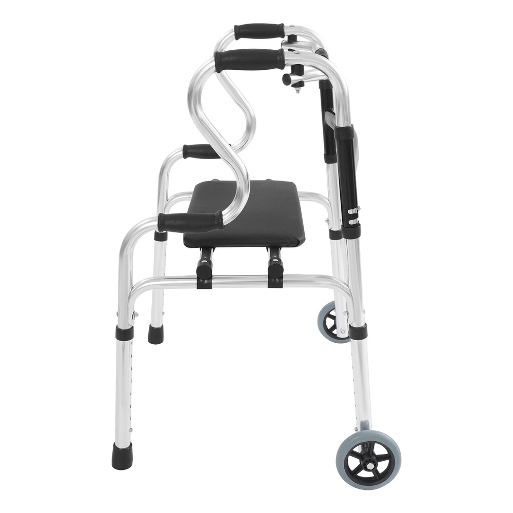 Adjustable Walker With Wheels Foldable Walker For Seniors Stand Up Walker