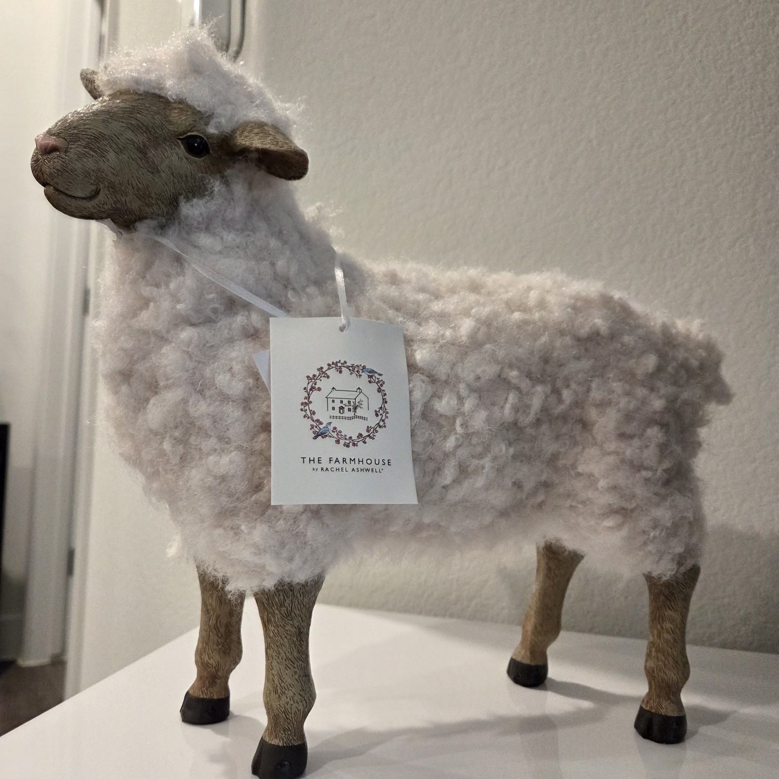Standing Lamb/Sheep The Farmhouse By Rachel Ashwell 12 Inches Easter Decor