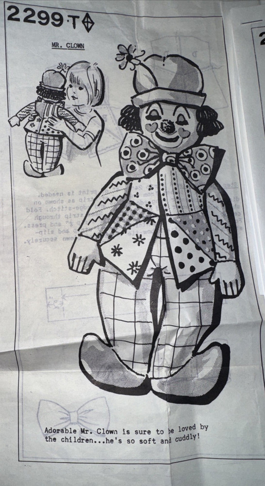 Vintage Plushy, Stuffed Mail Order Patterns ~Original~