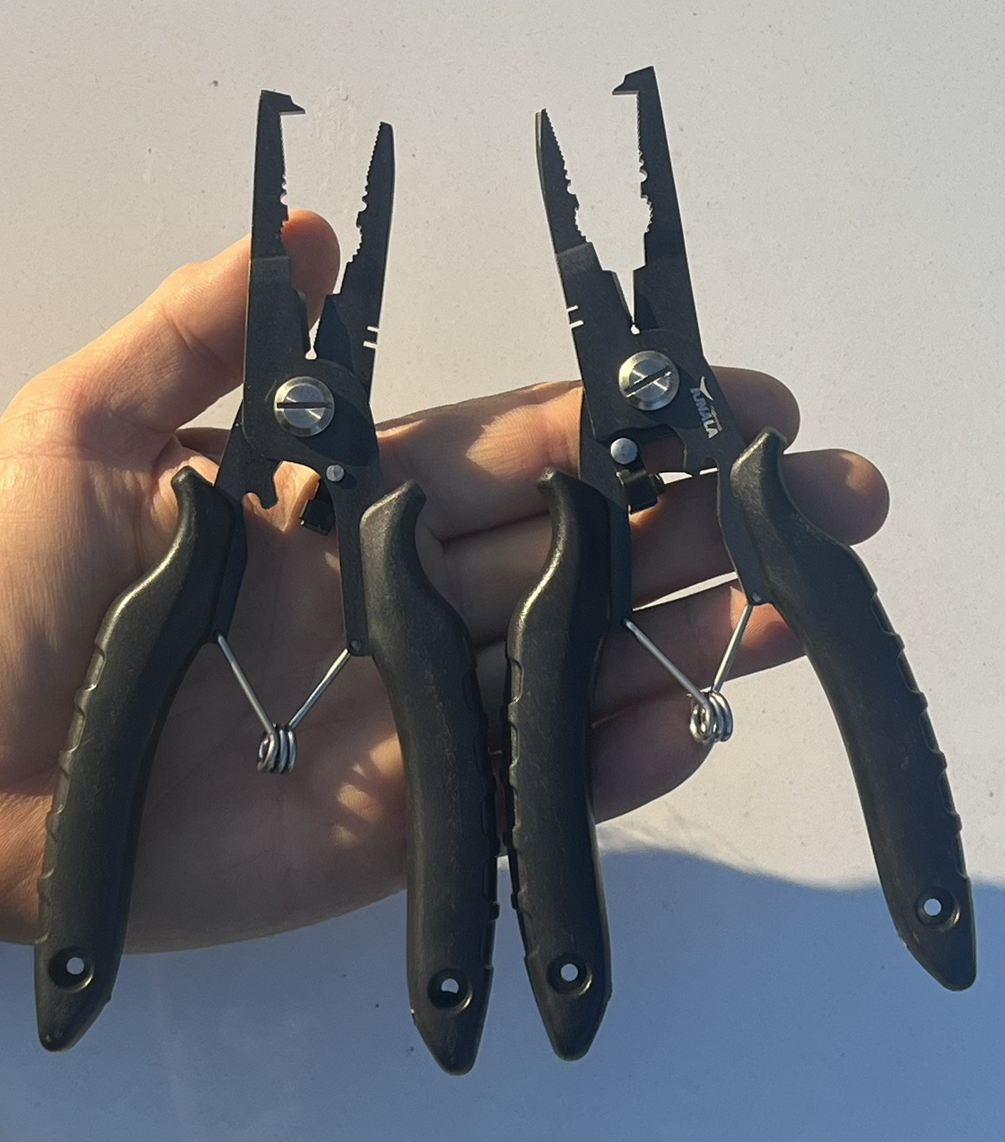 2 Pairs Split Ring Pliers For Large Heavy  Rings Shimano Like Easy On Hands 7.5”