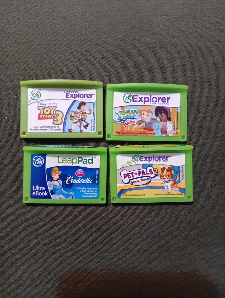 4 Leap Frog LeapPad Learning Games Leap Pad