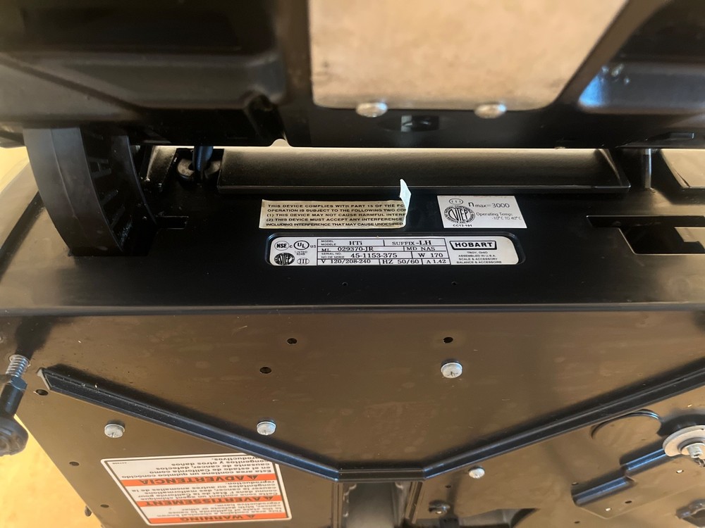 Hobart HTi Scale With Printer, Used Operator Screen & No Customer Display