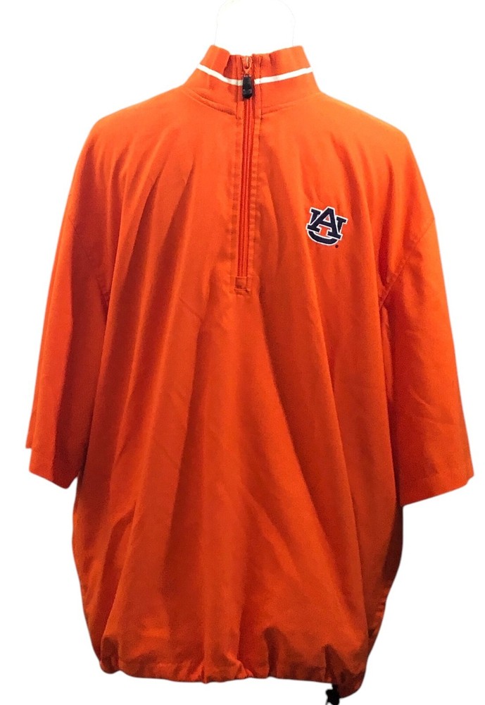 Ashworth Weather Systems Pullover Jacket Short Sleeve Mens Orange Large