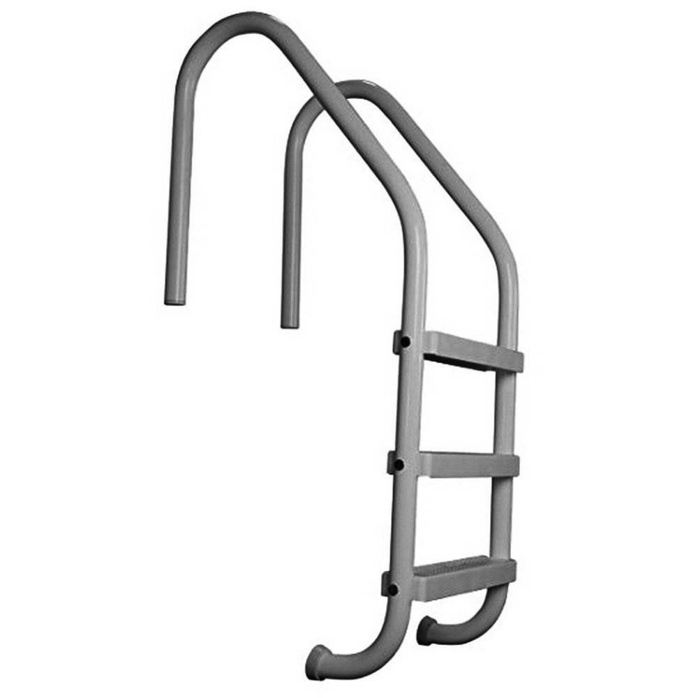 Saftron Inground Pool Ladder, Anchor Sockets & Anchor Socket Covers (2 Pack)