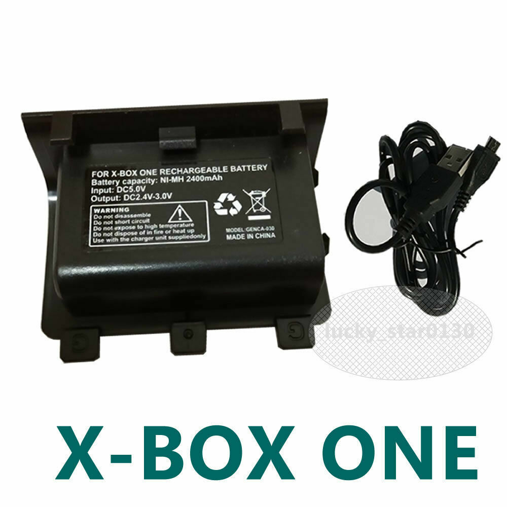 New Rechargeable Battery Pack for Xbox One /S Wireless Controller + USB Cable