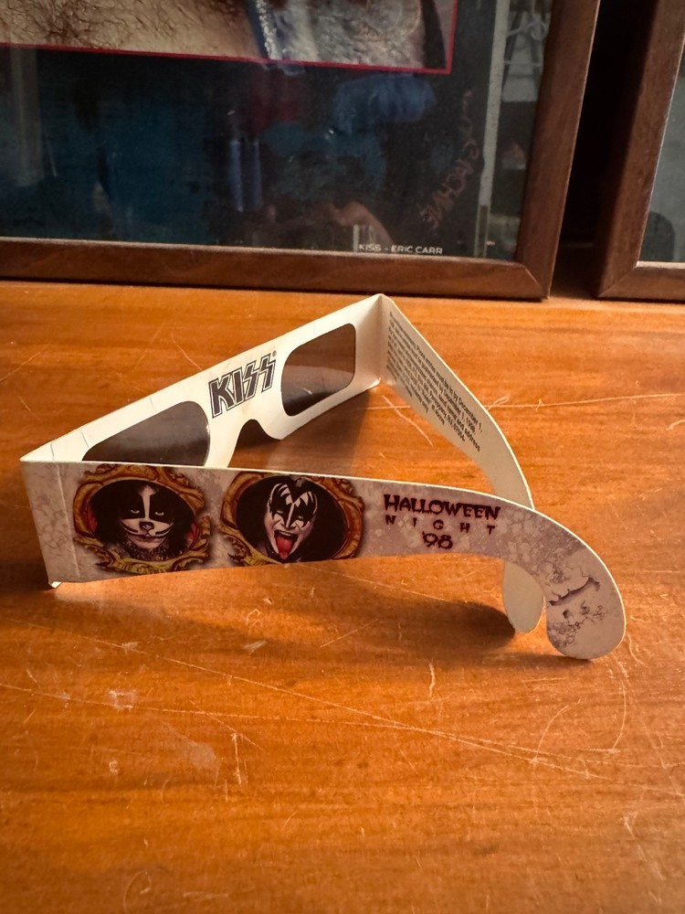 KISS Dodger Stadium Ace Frehley '98 SHIRT ~3D Glasses & 2Tix UBER RARE