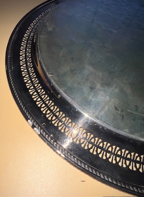Wm Rogers Silver Plated Serving Tray / Platter 15" #172