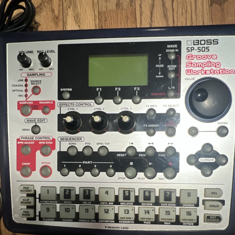 Boss SP-505 Groove Sampling Workstation Sampler & Sequencer 16 Pad