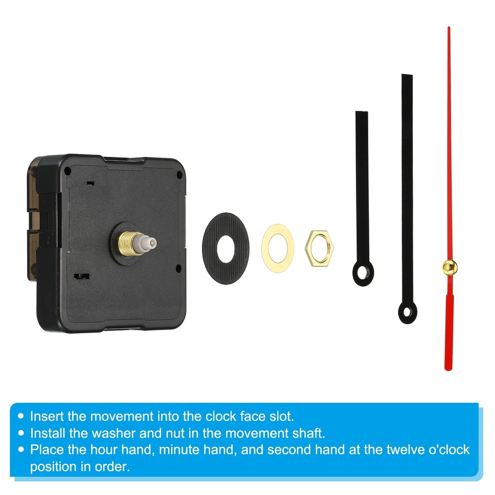Clock Mechanism Replacement, Quartz Clock Mechanism DIY Wall Clock, 16082