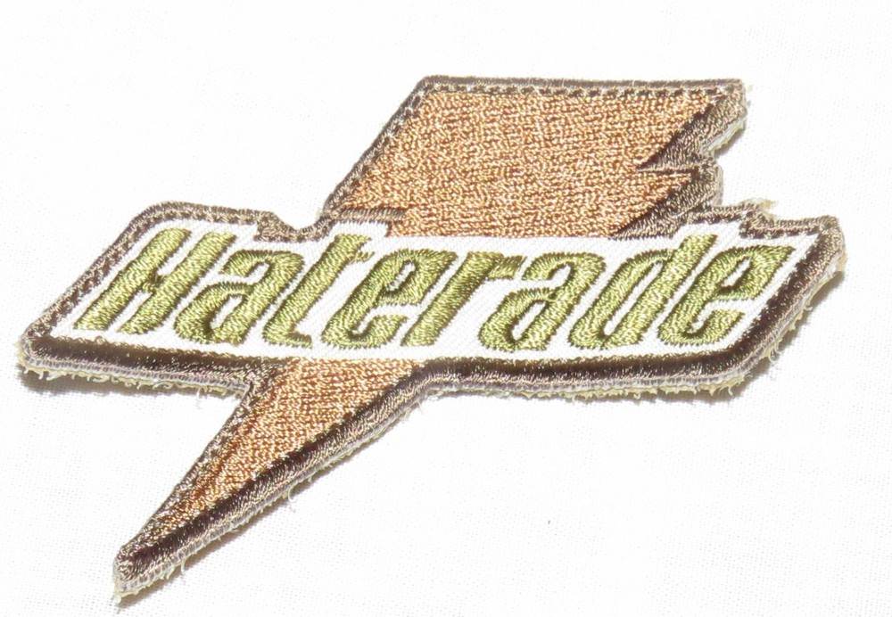 Haterade 3 inch Rust & Green Milspec Embroidered Moral Patch Hook Fastener