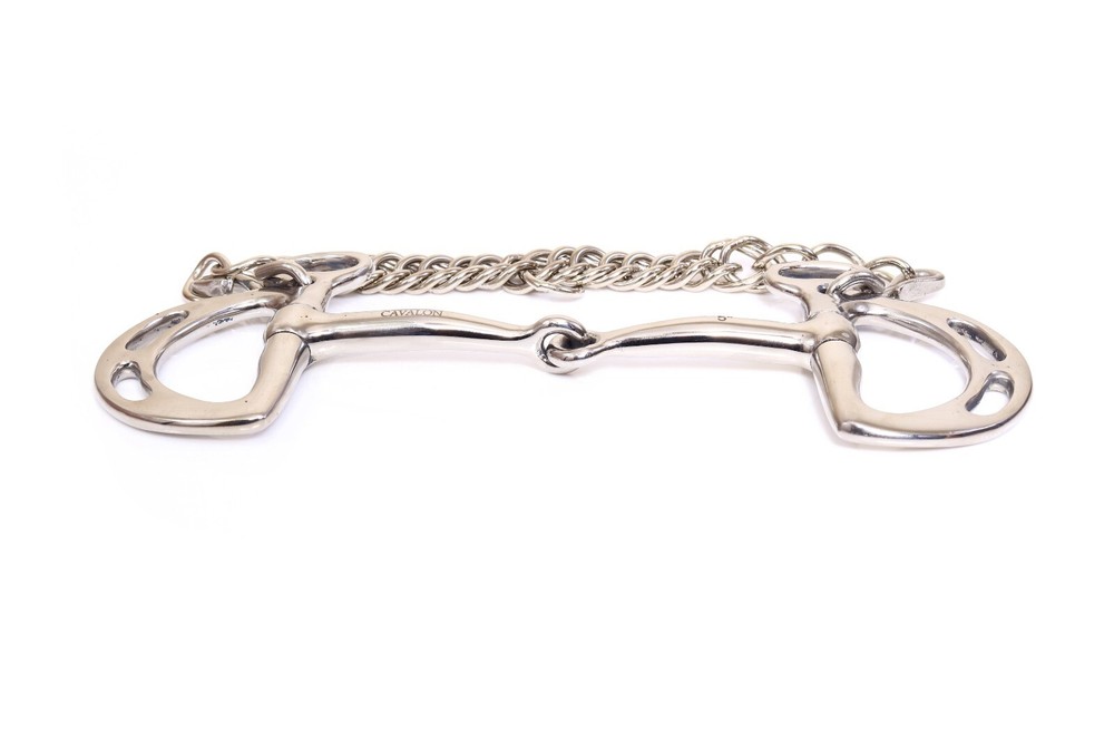 Cavalon Kimblewick Uxeter Slotted Single Jointed Horse Bit