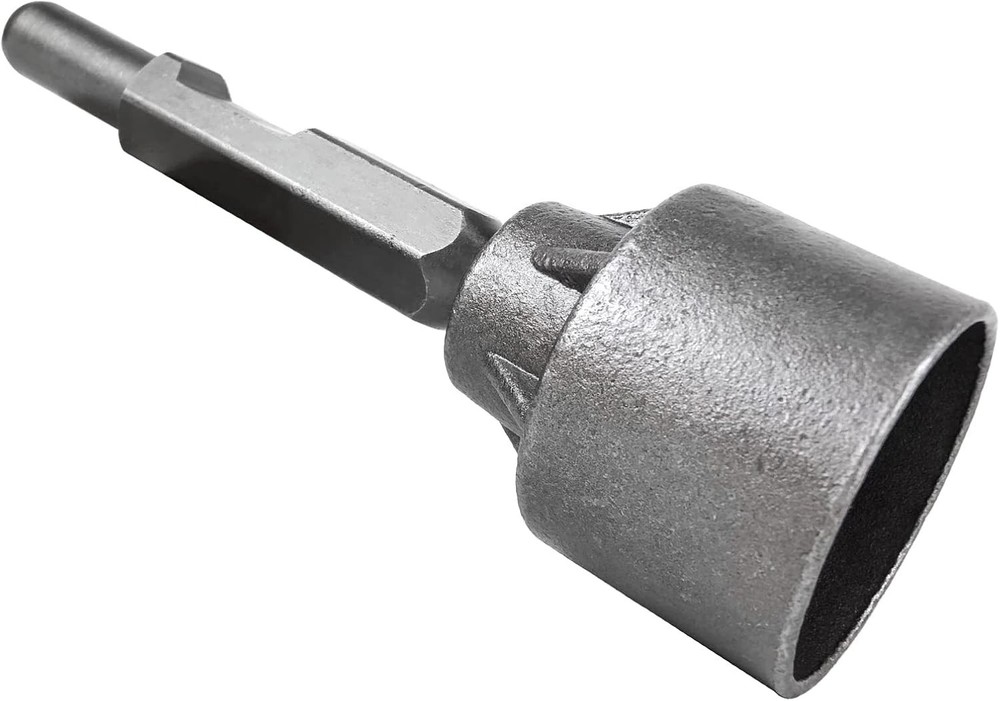 JACKCHEN 30 mm Hex Shank T Post Driver Pile Socket,30mm Demo Hammer Attachment