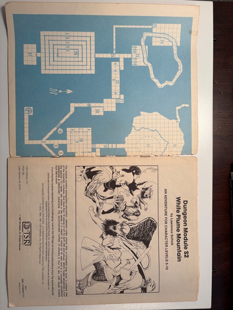 AD&D Dungeon Module S2 White Plume Mountain