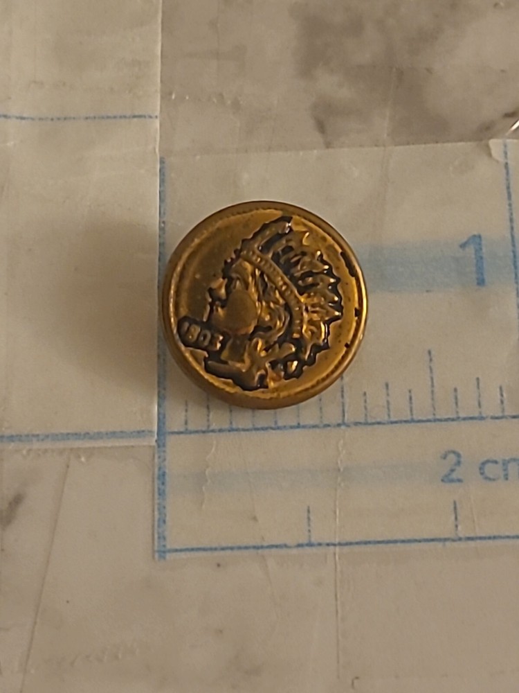 Vintage Indian Head 1803 Copper Button