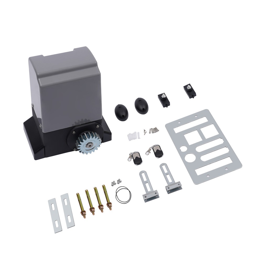 Automatic Sliding Gate Opener 6m Rack Driven&2Remotes&Complete Kit 2700lbs 550W