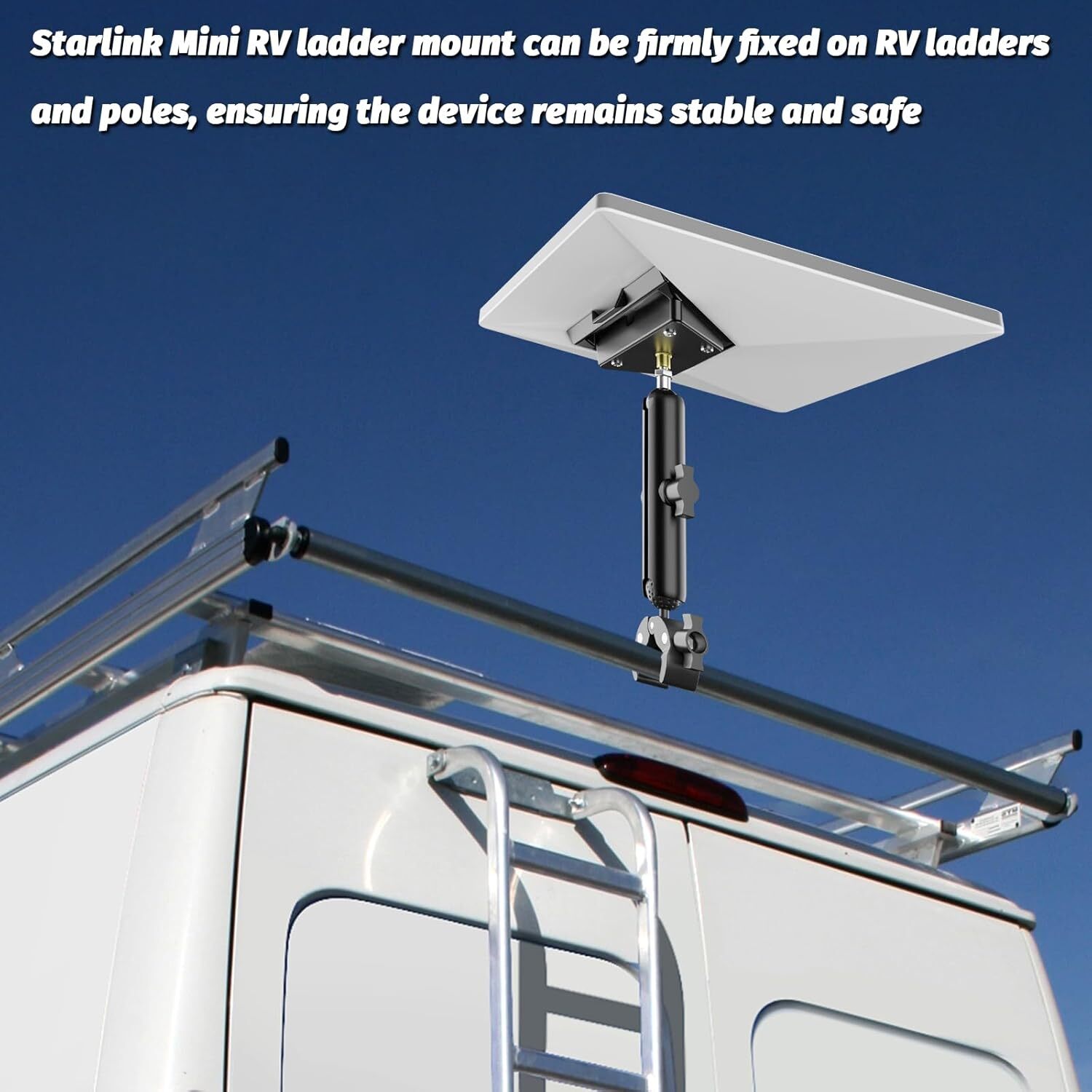 Portable Starlink Mini Mount, Adjustable Starlink Mini Pole Clamp Mount