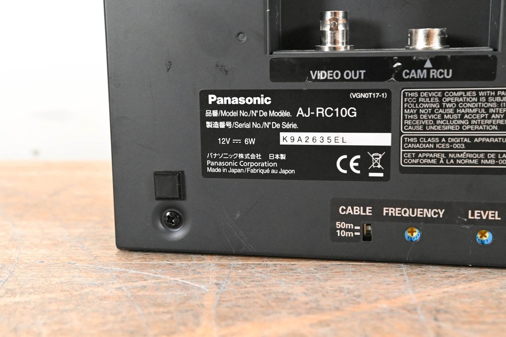 Panasonic AJ-RC10G Remote Control Unit CG00157