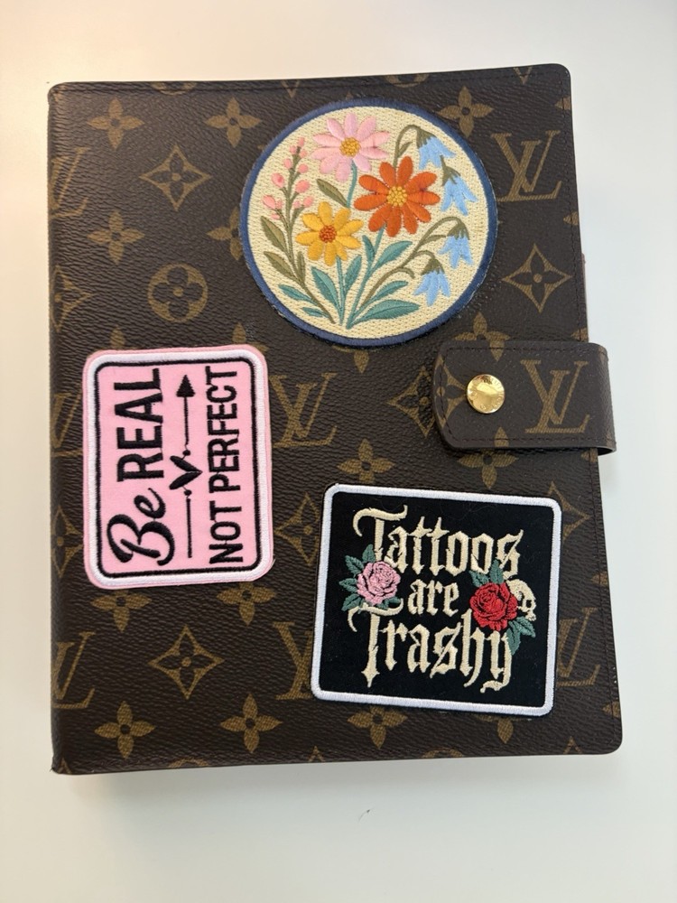 Authentic Louis Vuitton Large Ring Agenda Customized