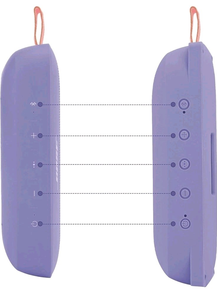 Silicone Case Replacement Bose SoundLink Flex Bluetooth Portable, Lavender