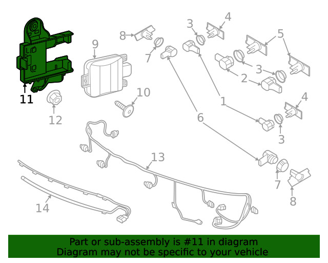 Genuine Volkswagen Mount Bracket 3CC-907-455