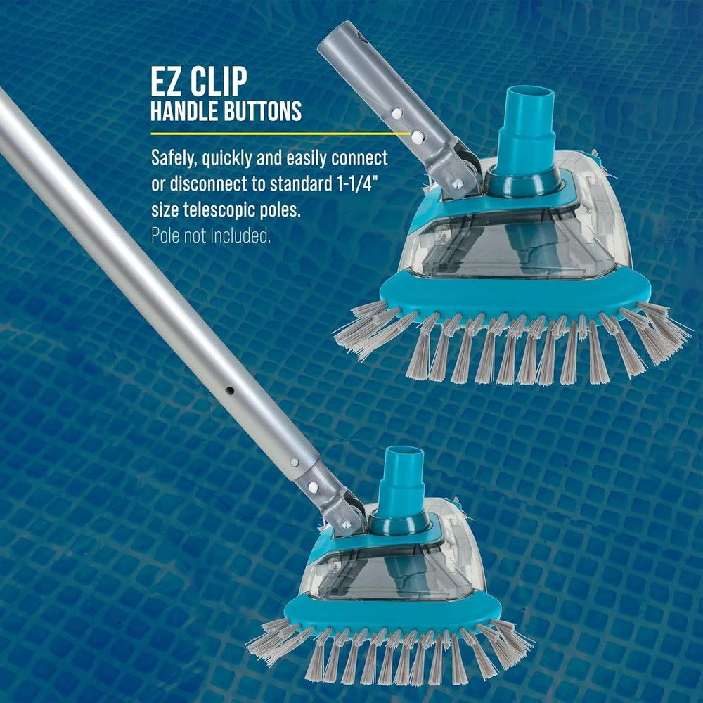 U.S. Pool Supply Premium Rectangular Weighted Pool Vacuum Head-Side Brushes#A223