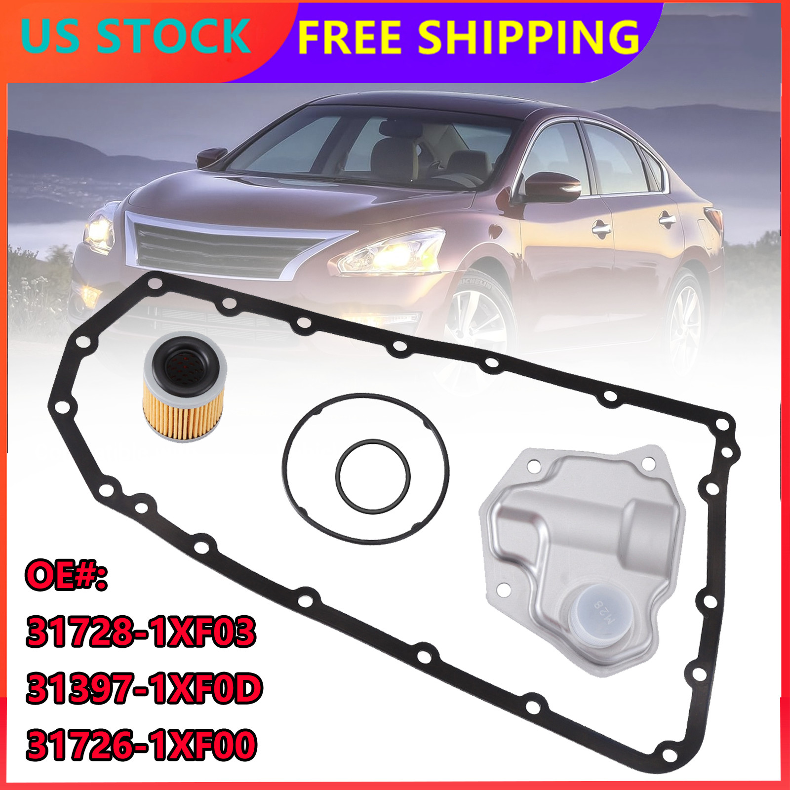 CVT AUTO TRANSMISSION FILTER KIT FOR 07-18 NISSAN ALTIMA JUKE NV200 ROGUE JF011E
