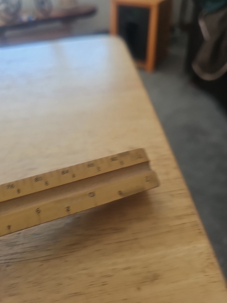 Vtg Post U.S. ST'D Architectural Scale Ruler Genuine Boxwood Engine Divided