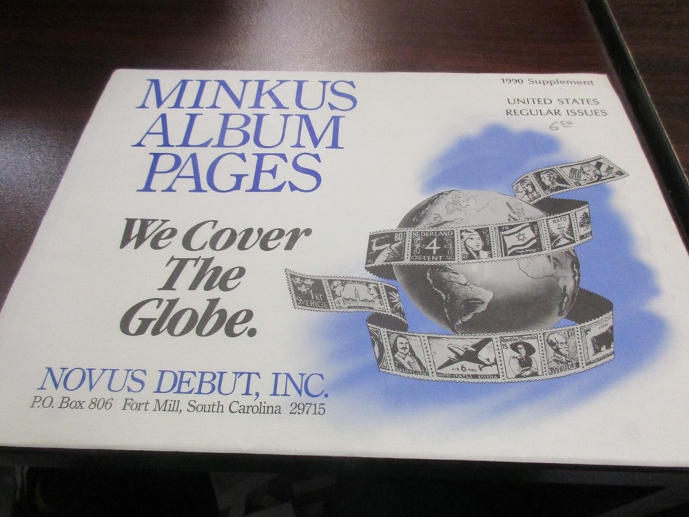 "MINKUS" 1990 SUPPLEMENT U.S. REGULAR ISSUES  W/FREE SHIPPING!!!