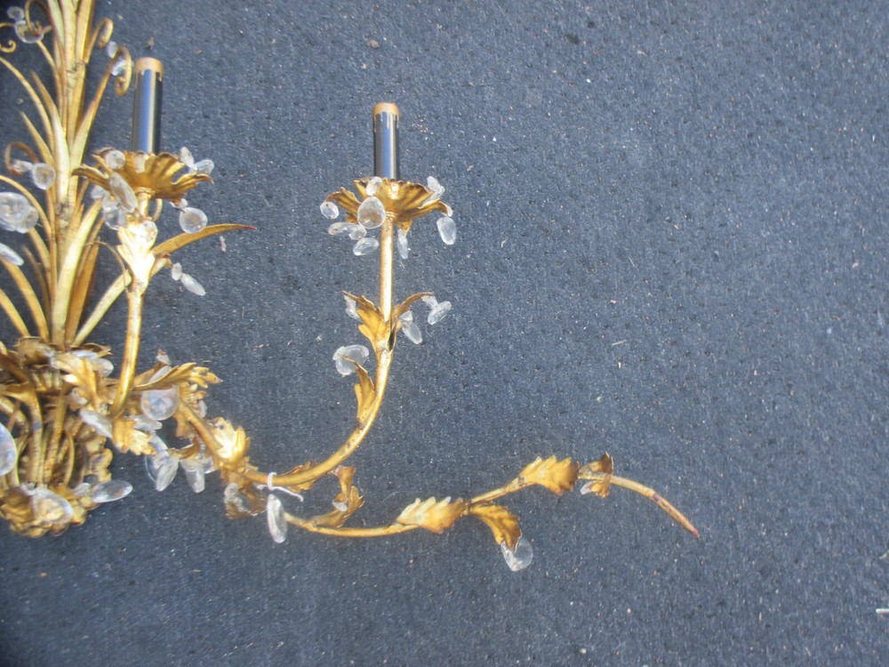 64002 Mid Century Decorator Wall Sconce with Prisms